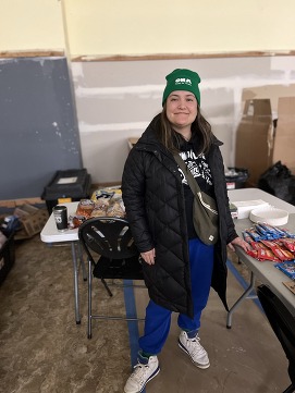 Volunteering at a cold weather emergency shelter this week. 