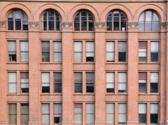 Old brick office building