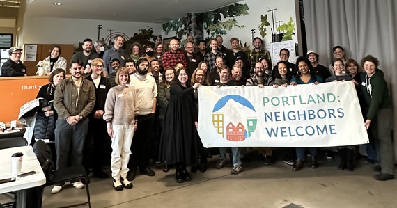 Councilor Green and Portland: Neighbors Welcome group photo