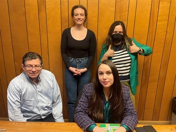 district 3 councilors pose for photo w WWeek reporter Sophie Peel