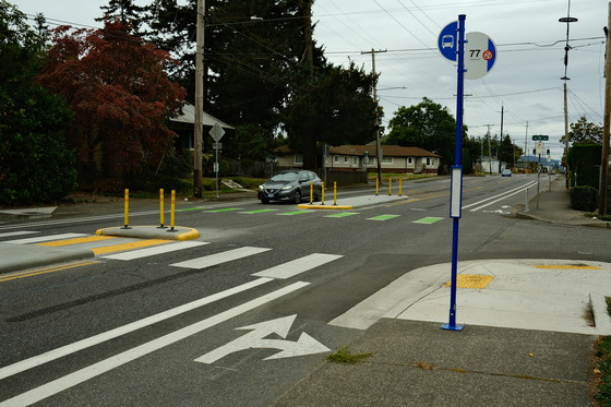 An improved intersection at NE Halsey Street and 76th Avenue
