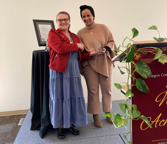 Oregon Commission for Women’s Women of Achievement award for Wafa Almaktari