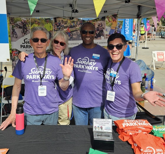 Sunday Parkways volunteers and staff