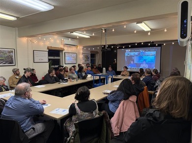 Councilors Novick, Koyama Lane, and Morillo at the Sunnyside Neighborhood Association Meeting