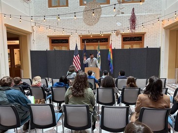 Councilor Kanal Answers Questions from Sunnyside Students