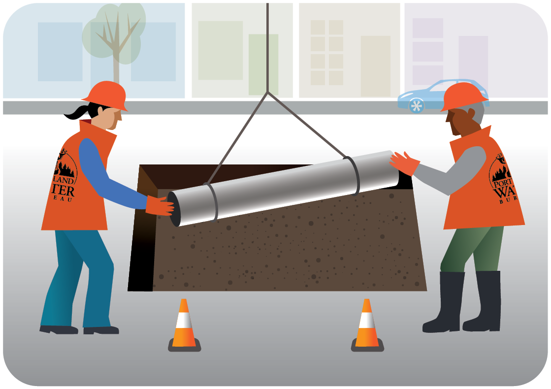 WATER - M&C - Step 5, main replacement is starting