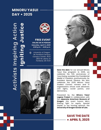 Minoru Yasui Day Flyer