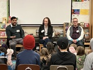 Councilor Kanal at Sabin Elementary School