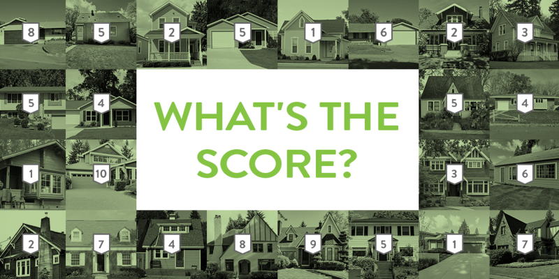 BPS - text "what's the score" over collage of house photos