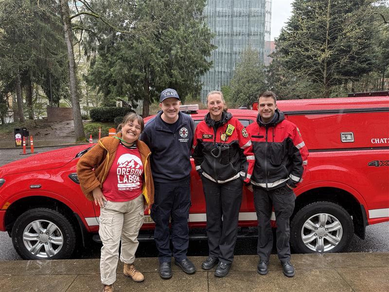 Councilor Koyama Lane with CHAT Responders