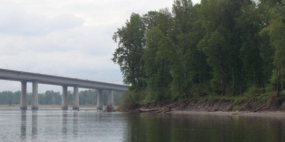 I-205 Glenn Jackson Bridge and Government Island