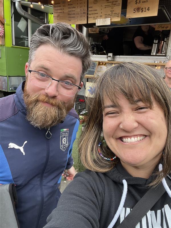 Councilor Koyama Lane with Matt Lambo