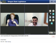 Councilor Sameer Kanal shares virtual testimony at the Joint Committee on Transportation