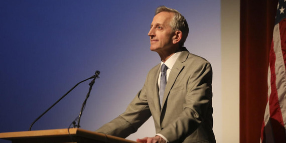 Mayor Keith Wilson delivers State of the City address at Franklin High School in 2025.