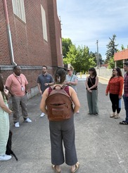 Councilor Koyama Lane Visiting Grout SUN School