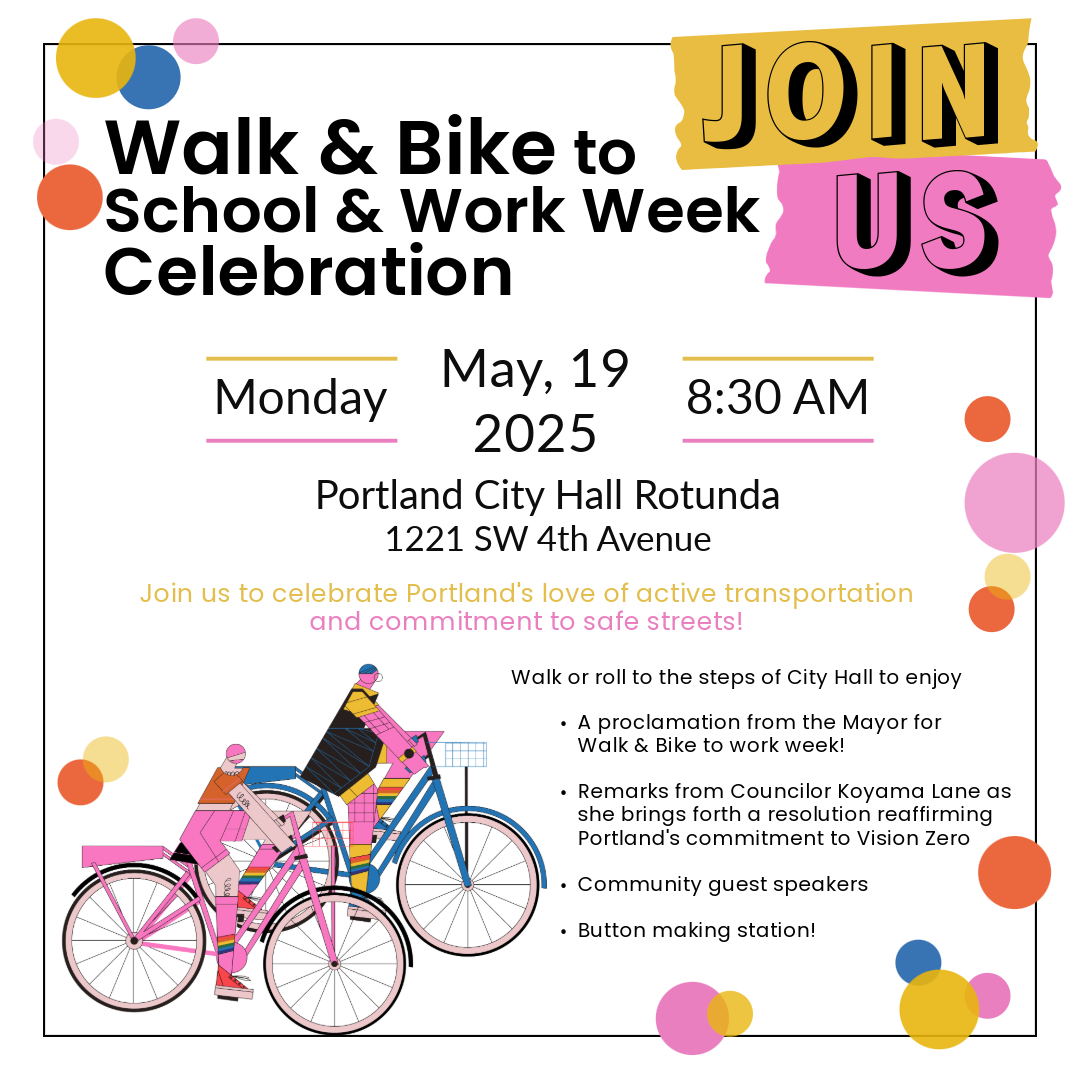 Invitation for Walk and Bike to School and Work Week