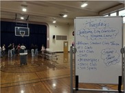 A Whiteboard at Roseway Middle School