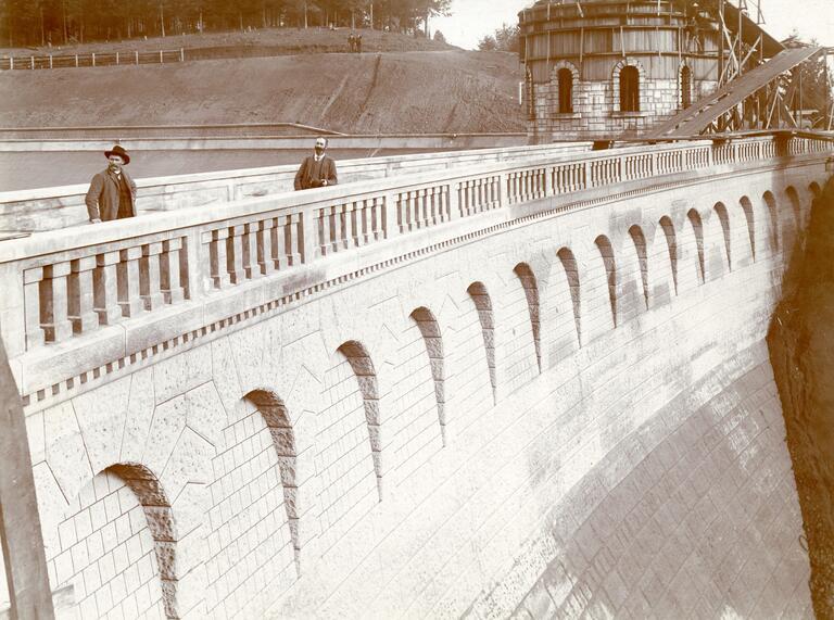 Historic photo of Washington Park Reservoir