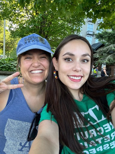 Councilor Koyama Lane and Councilor Morillo at Dragon Boat Practice