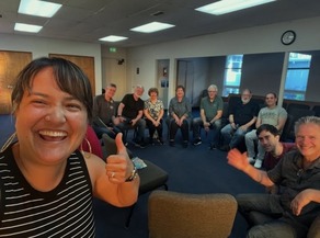 Councilor Koyama Lane with Montavilla Church Members