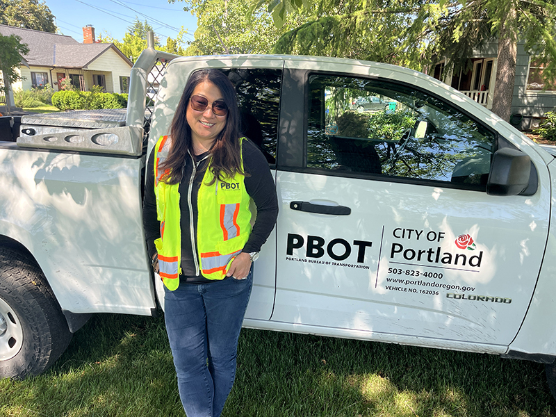 Stacy Lauer is a PBOT maintenance supervisor
