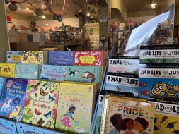 Bookshelf at Kids at Heart Store