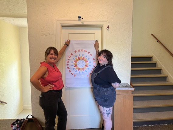 Councilor Koyama Lane and Sunnyside Shower Project Co-Founder