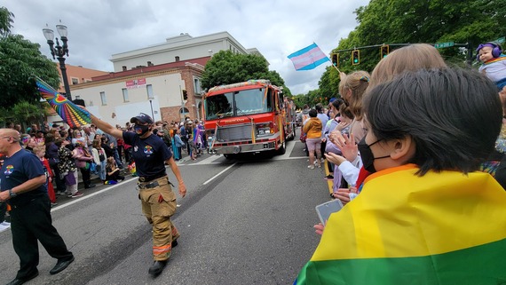 Pride parade 2023 - Portland Fire and Rescue