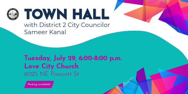 June 29 Town Hall with Councilor Kanal