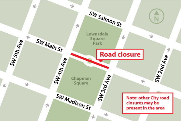 Water - M&C - Thompson Elk Fountain road closure on SW Main