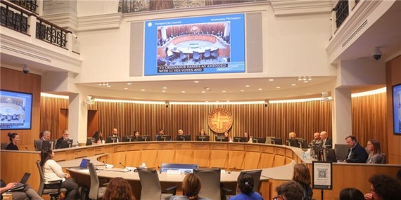 City council budget meeting in June 2025