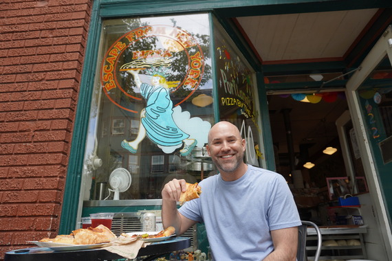 Councilor Zimmerman at EFNY Pizza