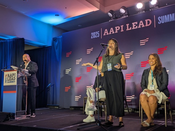 Councilor Koyama Lane speaking at AAPI LEAD conference