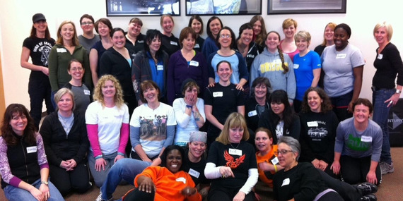 Rose City Self Defense volunteers pose for a group photo