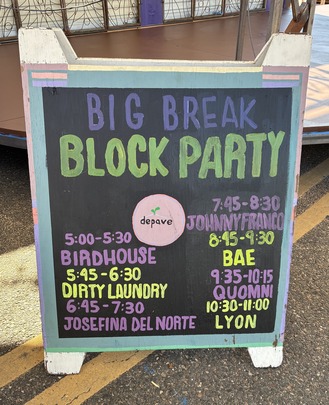 block party schedule