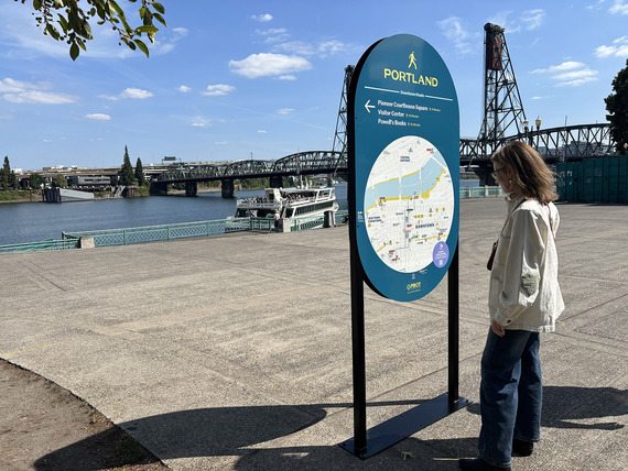 Walk Portland navigation map for downtown pedestrians