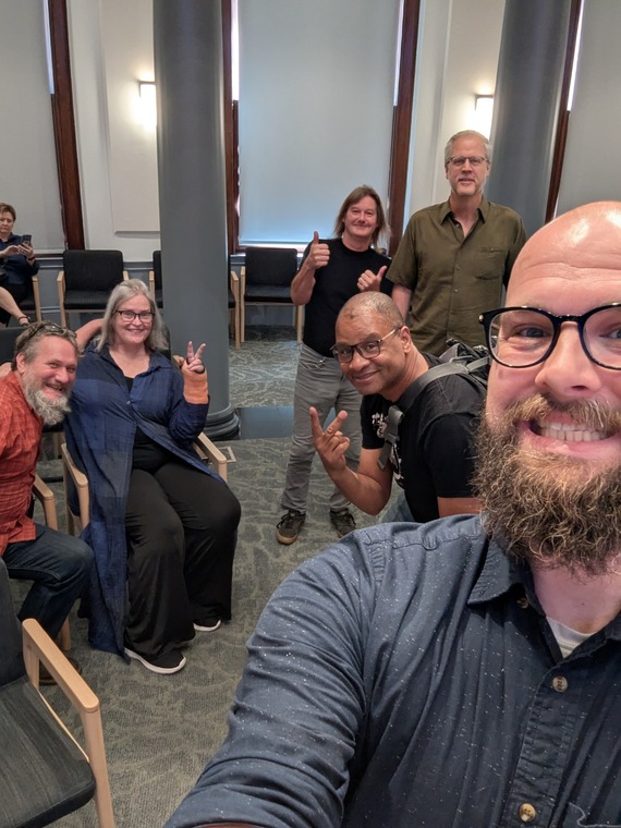 Councilor Dunphy Gathers with Music Advocates in Council Chambers