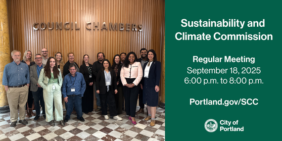 Sustainability and Climate Commission banner for first meeting