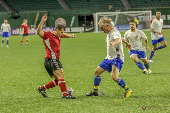 Police and Fire charity soccer match