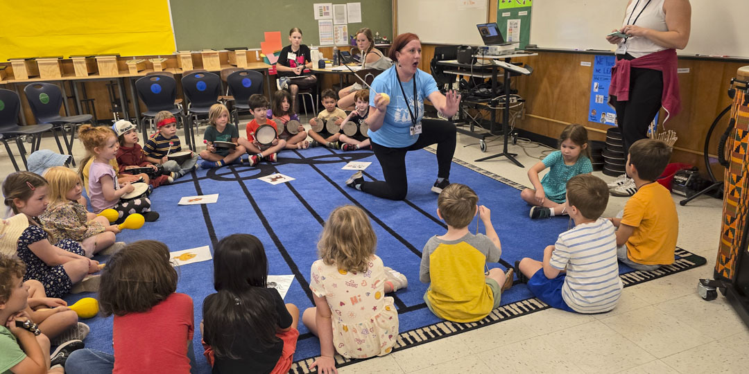 Bridger Creative Science School music teacher Lisa Dunlap for Arts in Education Week