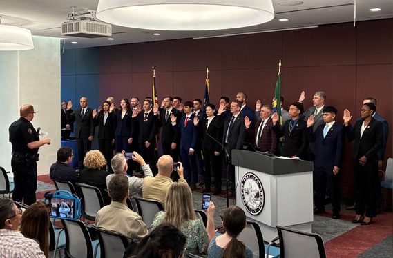 Police Hiring Ceremony