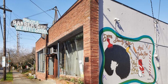 Old barber shop and beauty salon