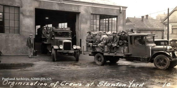 Historic photo of city fleet