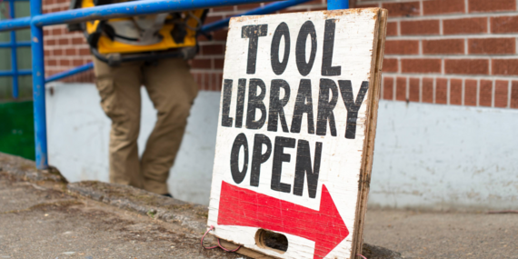 Tool Library sign
