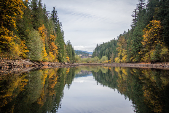 Bull Run Watershed with fall colors