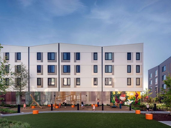 Illustration of proposed new multifamily housing building