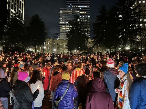 Vigil on January 10 in Portland after ICE killed Renee Good in Minneapolis