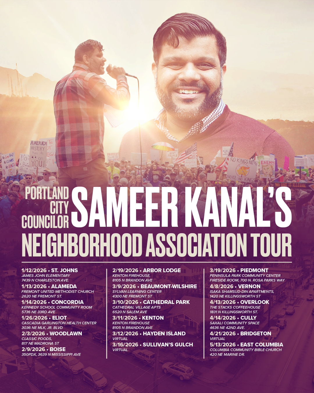 Councilor Kanal's Neighborhood Association Tour (Updated)