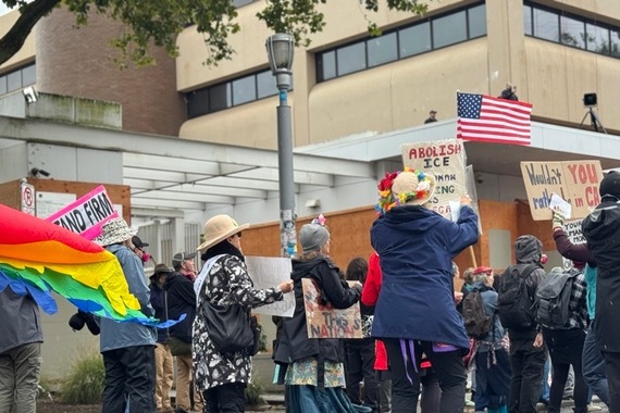 ICE facility peaceful protesters