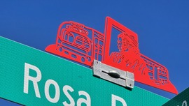 Rosa Parks Way street topper by Arvie Smith
